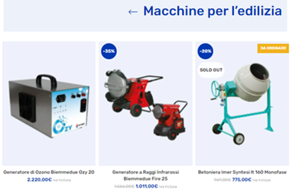 MACCHINE PER L'EDILIZIA