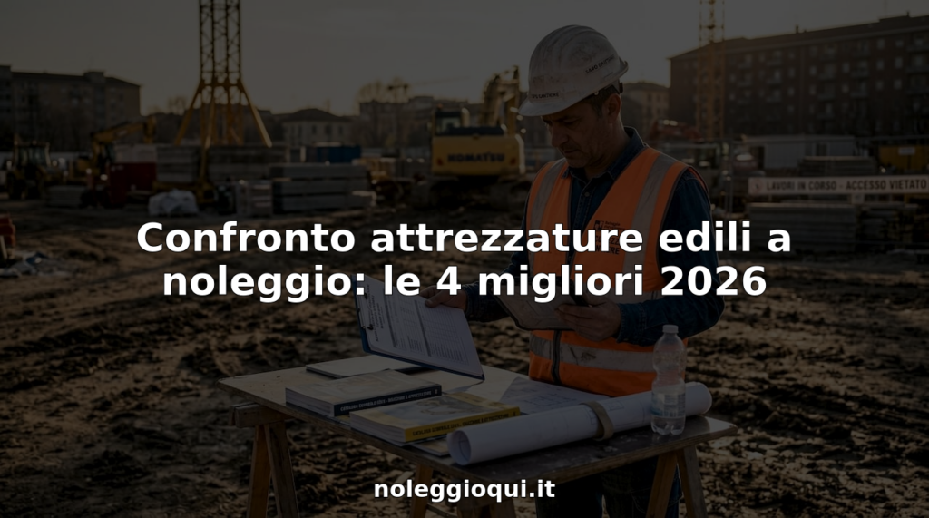 Il capocantiere controlla le attrezzature noleggiate sul sito di costruzione, assicurandosi che tutto sia in ordine e pronto per l’uso.