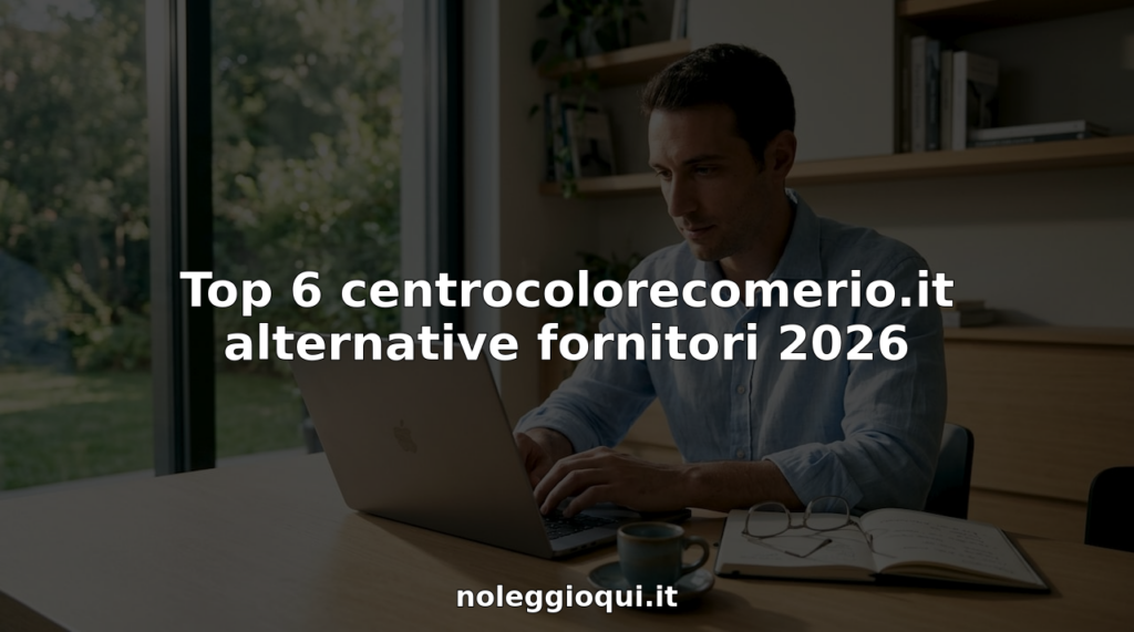 Imprenditore alla ricerca di attrezzature a noleggio su internet