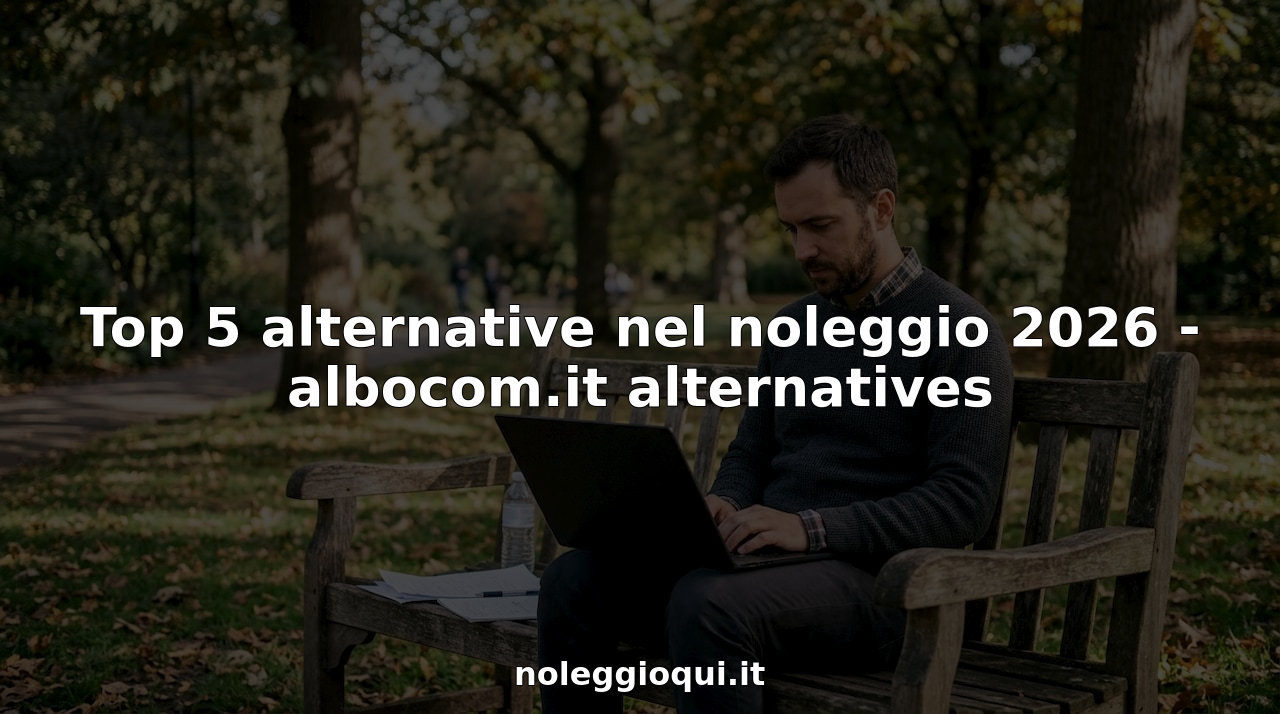 Uomo che cerca case in affitto al computer