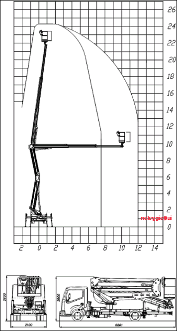 PIATTAFORMA AEREA ARTICOLATA SOCAGE 25D ME+H