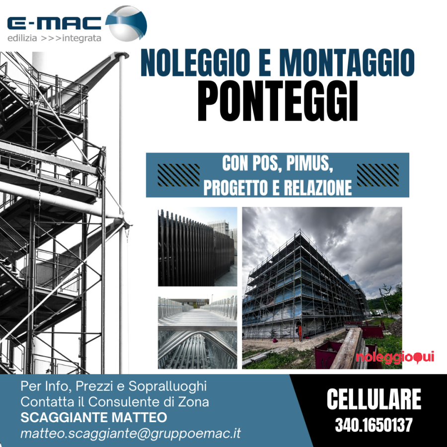 Ponteggio a Telaio e Multidirezionale con Servizio di Montaggio e Documentazione